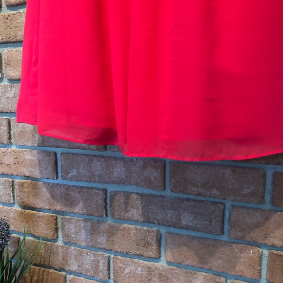 Alfred Angelo knee-length one-shoulder fuschia dress size 6 - Picture 11 of 14